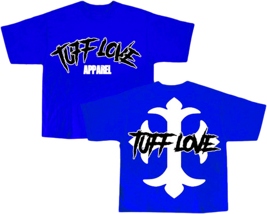 Blue Tuff Love Cross Shirt